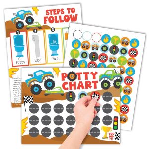 Potty Training Chart | Sticker Charts | Early Education - Monster Truck